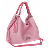 Torebka damska worek listonoszka A4 pojemna torba na ramię CH819 Różowa
