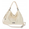 Torebka damska worek listonoszka A4 pojemna torba na ramię CH819 Beżowa