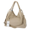 Torebka damska worek listonoszka A4 pojemna torba na ramię CH819 Beżowa