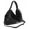 Torebka damska worek listonoszka A4 pojemna torba na ramię CH819 Czarna