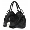 Torebka damska worek listonoszka A4 pojemna torba na ramię CH819 Czarna