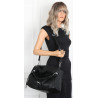 Torebka damska worek listonoszka A4 pojemna torba na ramię CH819 Czarna