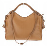 Torebka damska shopper pojemna listonoszka na ramię torba MC599 Brązowa