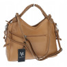 Torebka damska shopper pojemna listonoszka na ramię torba MC599 Brązowa