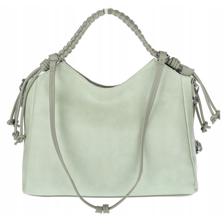 Torebka damska shopper pojemna listonoszka na ramię torba MC599 Zielona