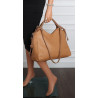 Torebka damska shopper pojemna listonoszka na ramię torba MC599 Brązowa