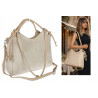 Torebka damska shopper pojemna listonoszka na ramię torba MC599 Beżowa
