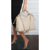 Torebka damska shopper pojemna listonoszka na ramię torba MC599 Beżowa