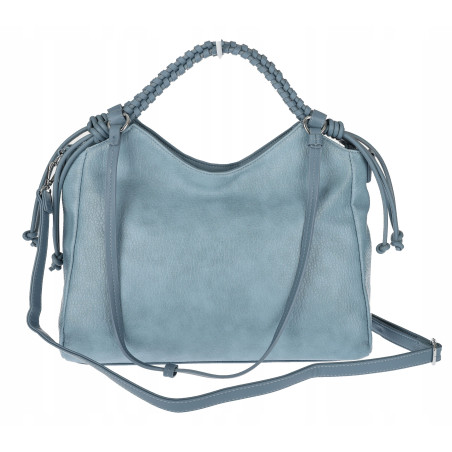 Torebka damska shopper pojemna listonoszka na ramię torba MC599 Niebieska