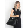 Torebka damska shopper pojemna listonoszka na ramię torba MC599 Czarna