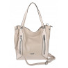 Torebka Damska Listonoszka Worek Shopper Modna Torba na Ramię SR8257 Beżowa