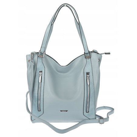 Torebka Damska Listonoszka Worek Shopper Torba na Ramię SR8257 Niebieska