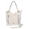 Torebka Damska Listonoszka Worek Shopper Modna Torba na Ramię SR8257 Beżowa