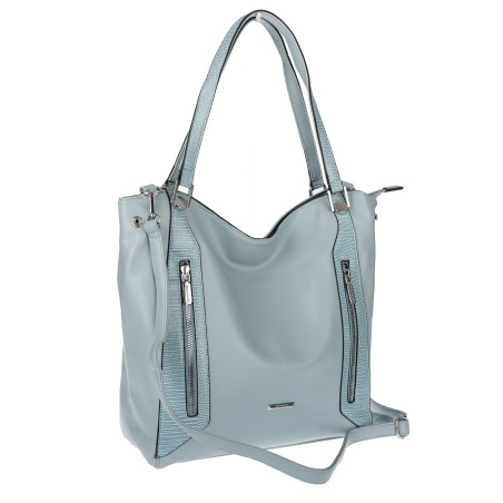 Torebka Damska Listonoszka Worek Shopper Torba na Ramię SR8257 Niebieska