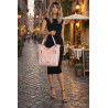 Torebka Damska Listonoszka Worek Shopper Modna Torba na Ramię SR8257 Różowa
