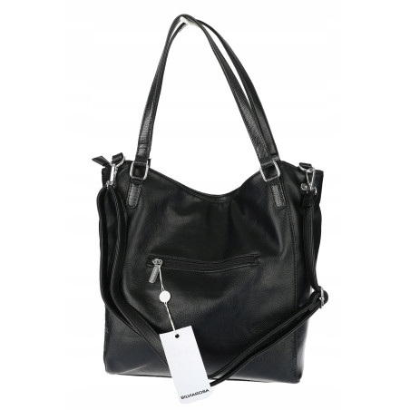 Torebka Damska Listonoszka Worek Shopper Modna Torba na Ramię SR8257 Czarna