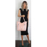 Torebka Damska Listonoszka Worek Shopper Modna Torba na Ramię SR8257 Różowa