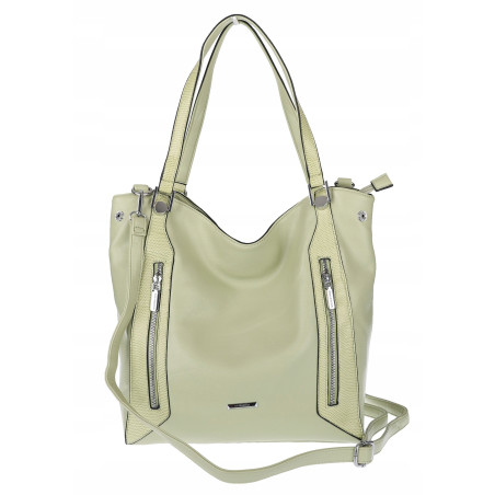 Torebka Damska Listonoszka Worek Shopper Torba na Ramię SR8257 Zielona