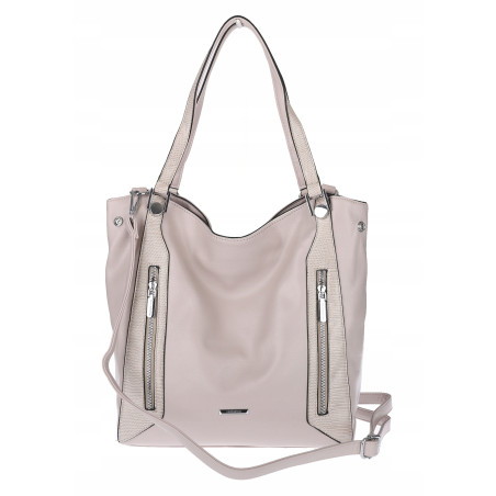 Torebka Damska Listonoszka Worek Shopper Modna Torba na Ramię SR8257 Szara