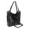Torebka Damska Listonoszka Worek Shopper Modna Torba na Ramię SR8257 Czarna