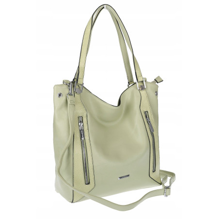 Torebka Damska Listonoszka Worek Shopper Torba na Ramię SR8257 Zielona