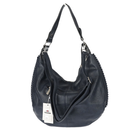 Torebka Damska Listonoszka Worek Shopper Torba na Ramię CH2214 Granatowa