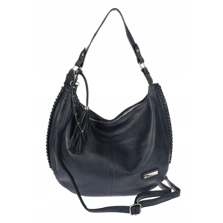 Torebka Damska Listonoszka Worek Shopper Torba na Ramię CH2214 Granatowa