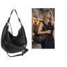 Torebka Damska Listonoszka Worek Shopper Modna Torba na Ramię CH2214 Czarna