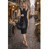 Torebka Damska Listonoszka Worek Shopper Modna Torba na Ramię CH2214 Czarna