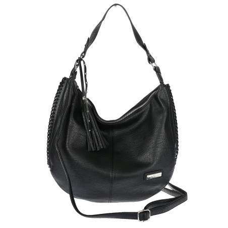 Torebka Damska Listonoszka Worek Shopper Modna Torba na Ramię CH2214 Czarna