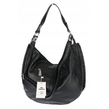 Torebka Damska Listonoszka Worek Shopper Modna Torba na Ramię CH2214 Czarna