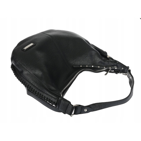 Torebka Damska Listonoszka Worek Shopper Modna Torba na Ramię CH2214 Czarna