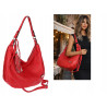 Torebka Damska Listonoszka Worek Shopper Torba na Ramię CH2214 Czerwona
