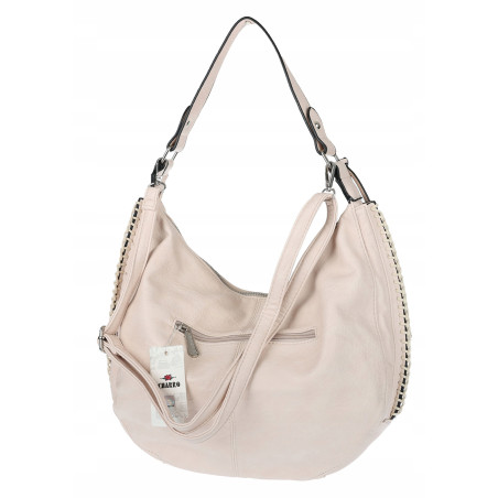 Torebka Damska Listonoszka Worek Shopper Modna Torba na Ramię CH2214 Beżowa