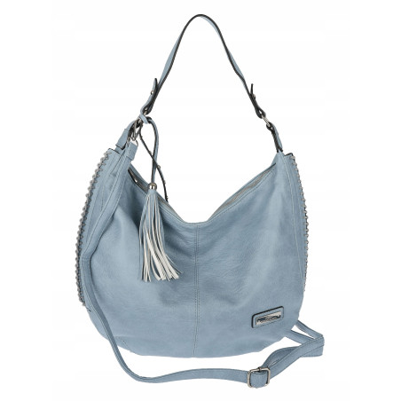 Torebka Damska Listonoszka Worek Shopper Torba na Ramię CH2214 Niebieska