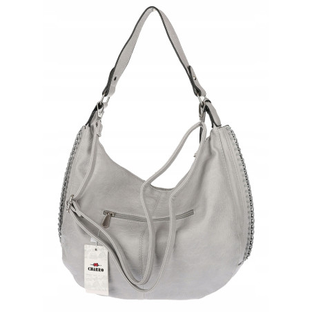 Torebka Damska Listonoszka Worek Shopper Modna Torba na Ramię CH2214 Szara