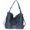Torebka Damska Shopper Plecak Miejska 2w1 Worek na Ramię SR090 Granatowa