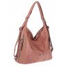 Torebka Damska Shopper Plecak Miejska 2w1 Worek Torba na Ramię SR090 Różowa
