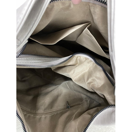 Torebka Damska Shopper Plecak Miejska 2w1 Worek na Ramię SR090 Brązowa