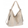 Torebka Damska Shopper Plecak Miejska 2w1 Worek Torba na Ramię SR090 Beżowa