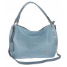 Torebka damska worek shopper pojemna miejska na ramię CH3368 Niebieska