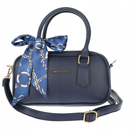 Torebka damska listonoszka kuferek pojemna na ramię CH662179 Granatowa