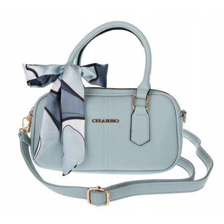 Torebka damska listonoszka kuferek pojemna na ramię CH662179 Niebieska