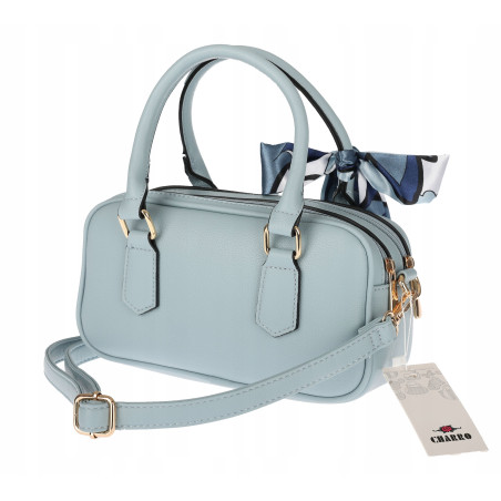 Torebka damska listonoszka kuferek pojemna na ramię CH662179 Niebieska