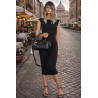 Torebka damska listonoszka kuferek pojemna na ramię torba CH662179 Czarna
