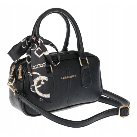 Torebka damska listonoszka kuferek pojemna na ramię torba CH662179 Czarna