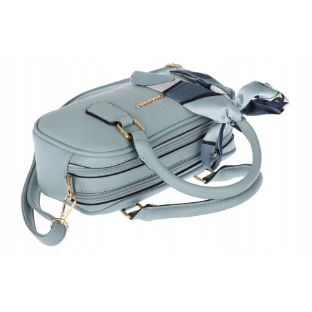 Torebka damska listonoszka kuferek pojemna na ramię CH662179 Niebieska