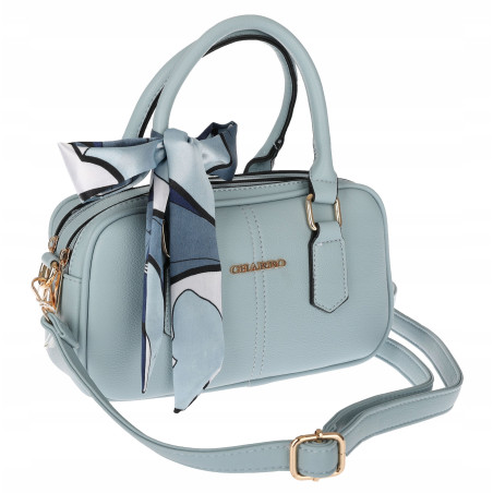 Torebka damska listonoszka kuferek pojemna na ramię CH662179 Niebieska