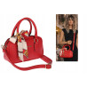 Torebka damska listonoszka kuferek pojemna na ramię torba CH662179 Czerwona