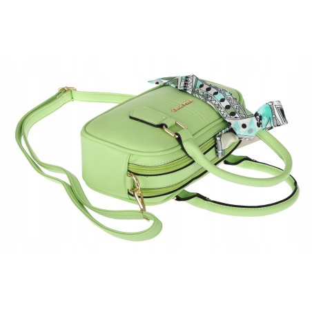Torebka damska listonoszka kuferek pojemna na ramię torba CH662179 Zielona